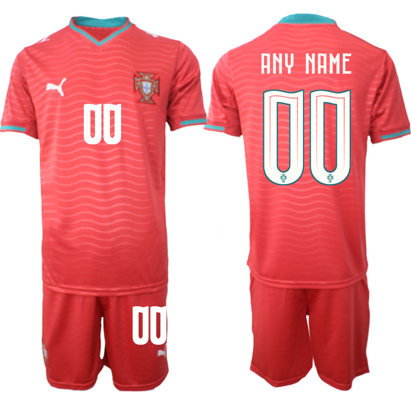 Men custom Portugal home style 2026 World Cup Soccer jersey->customized soccer jersey->Custom Jersey